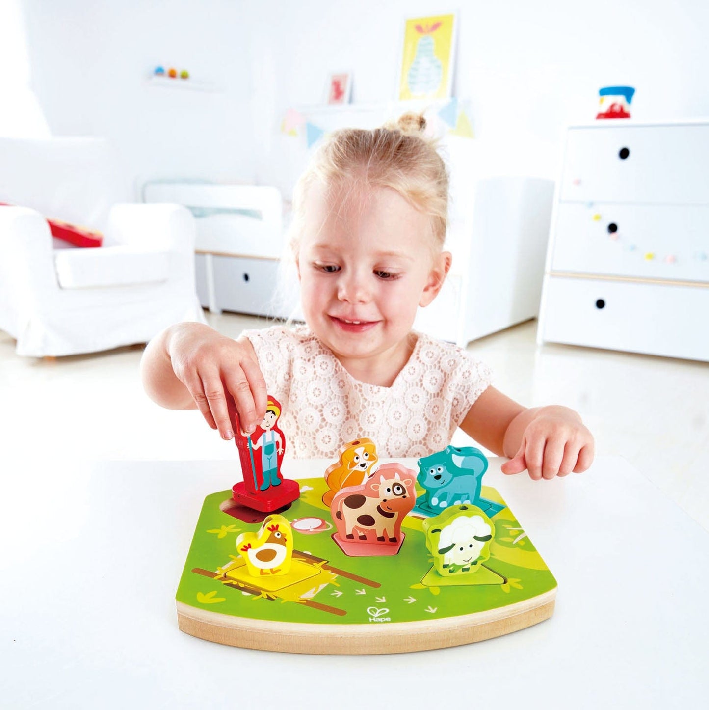 Farmyard Sound Puzzle Hape Lil Tulips