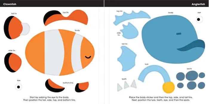 First Sticker Art: In The Ocean SourceBooks Lil Tulips