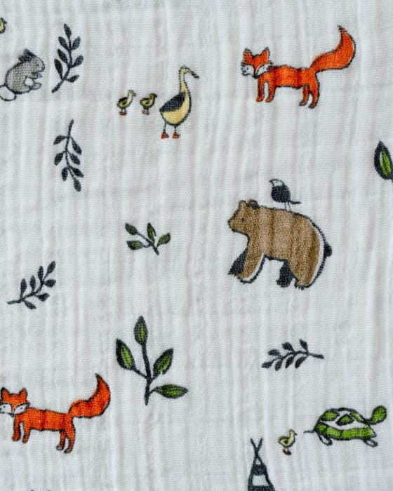 Forest Friends Cotton Swaddle Little Unicorn Lil Tulips