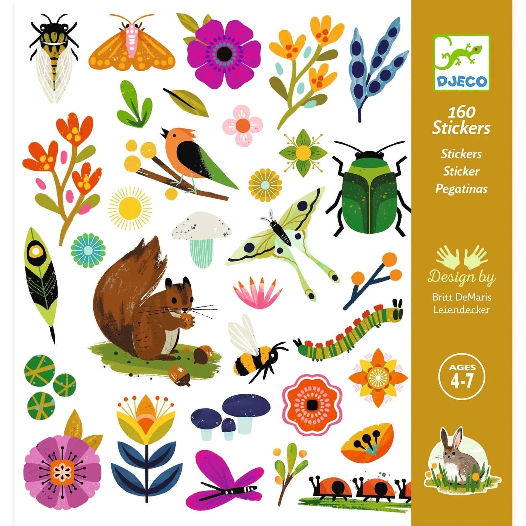 Garden Sticker Sheets Djeco Lil Tulips