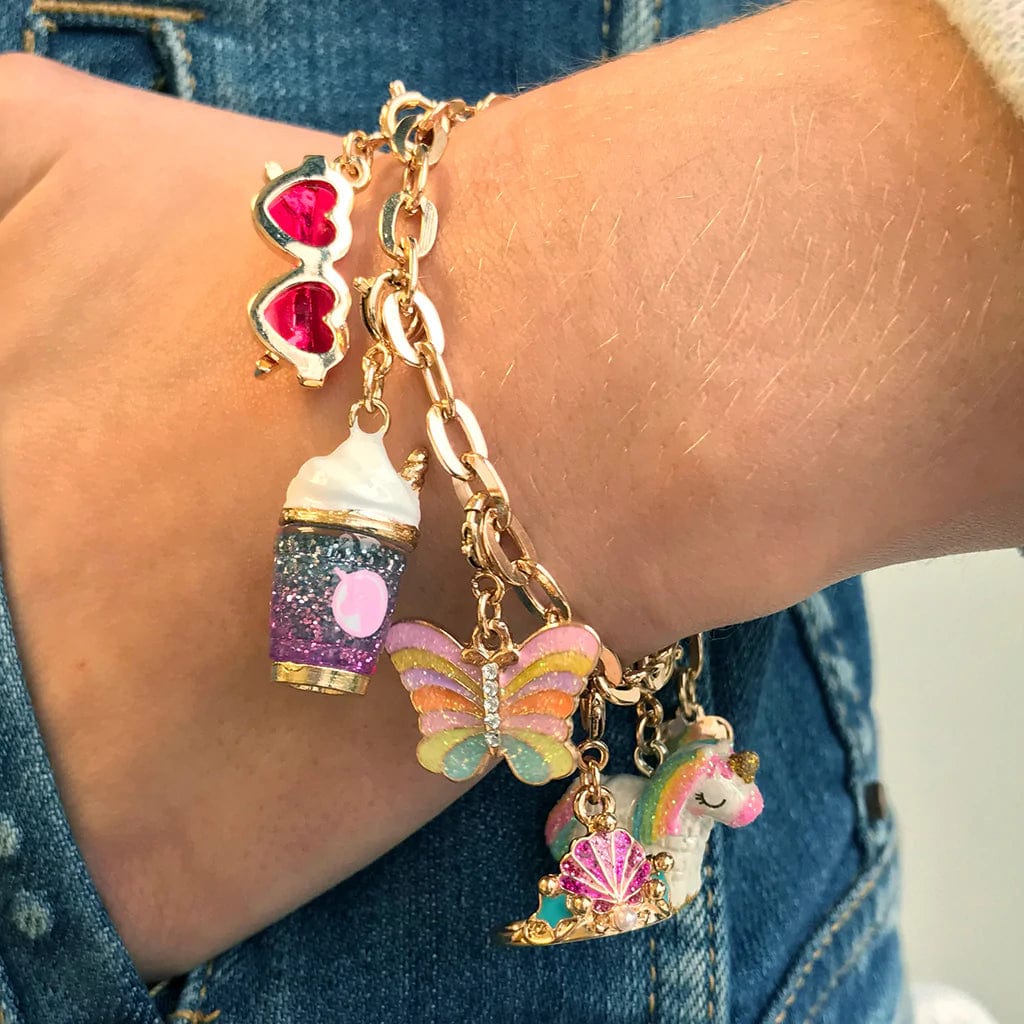 Gold Butterfly Charm Charm It! Bracelets Lil Tulips