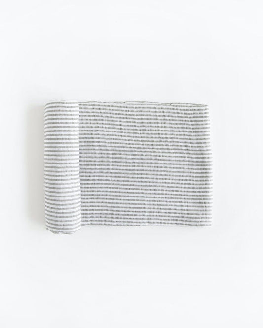 Grey Stripe Cotton Swaddle Little Unicorn Lil Tulips