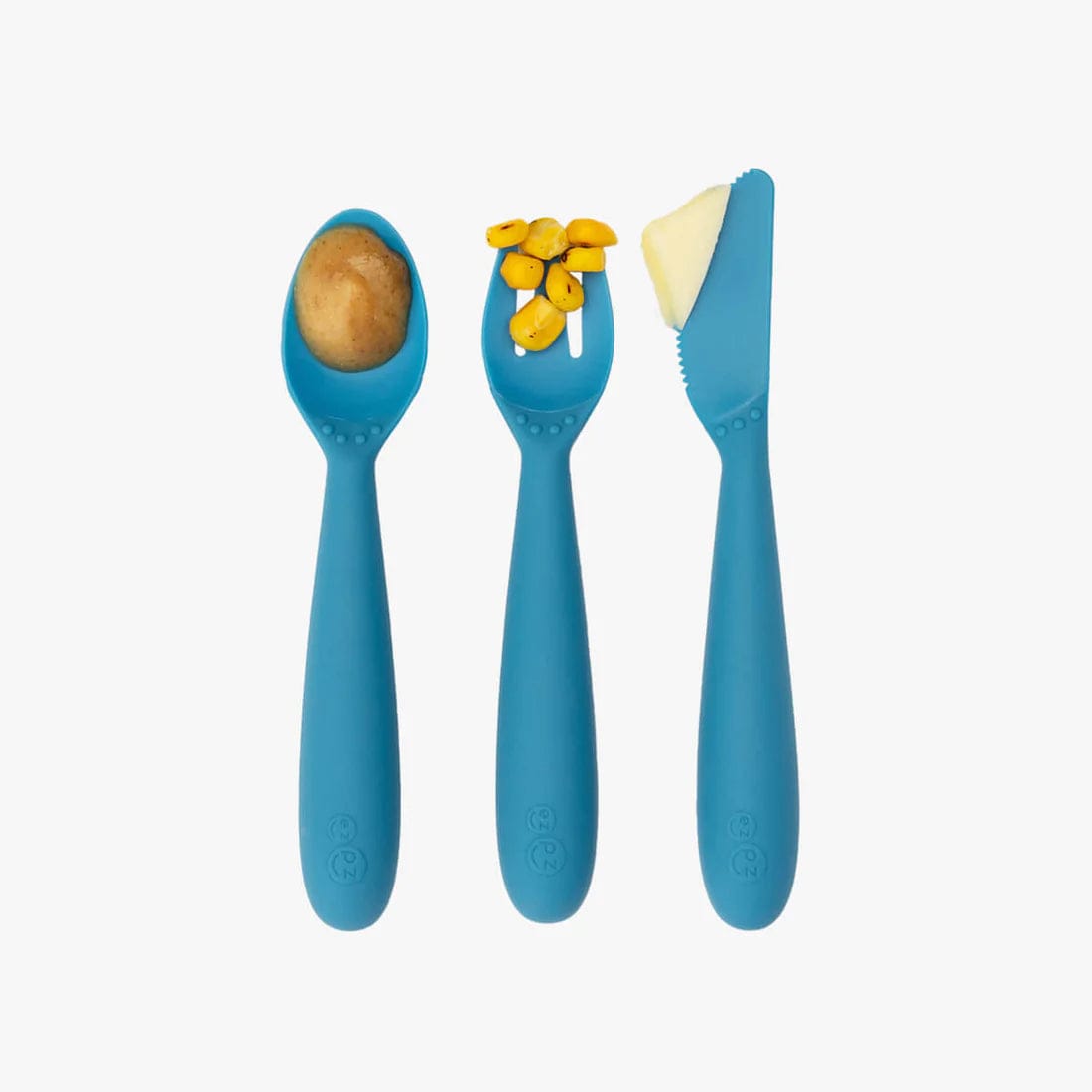 Happy Utensils - Blue Ezpz Lil Tulips