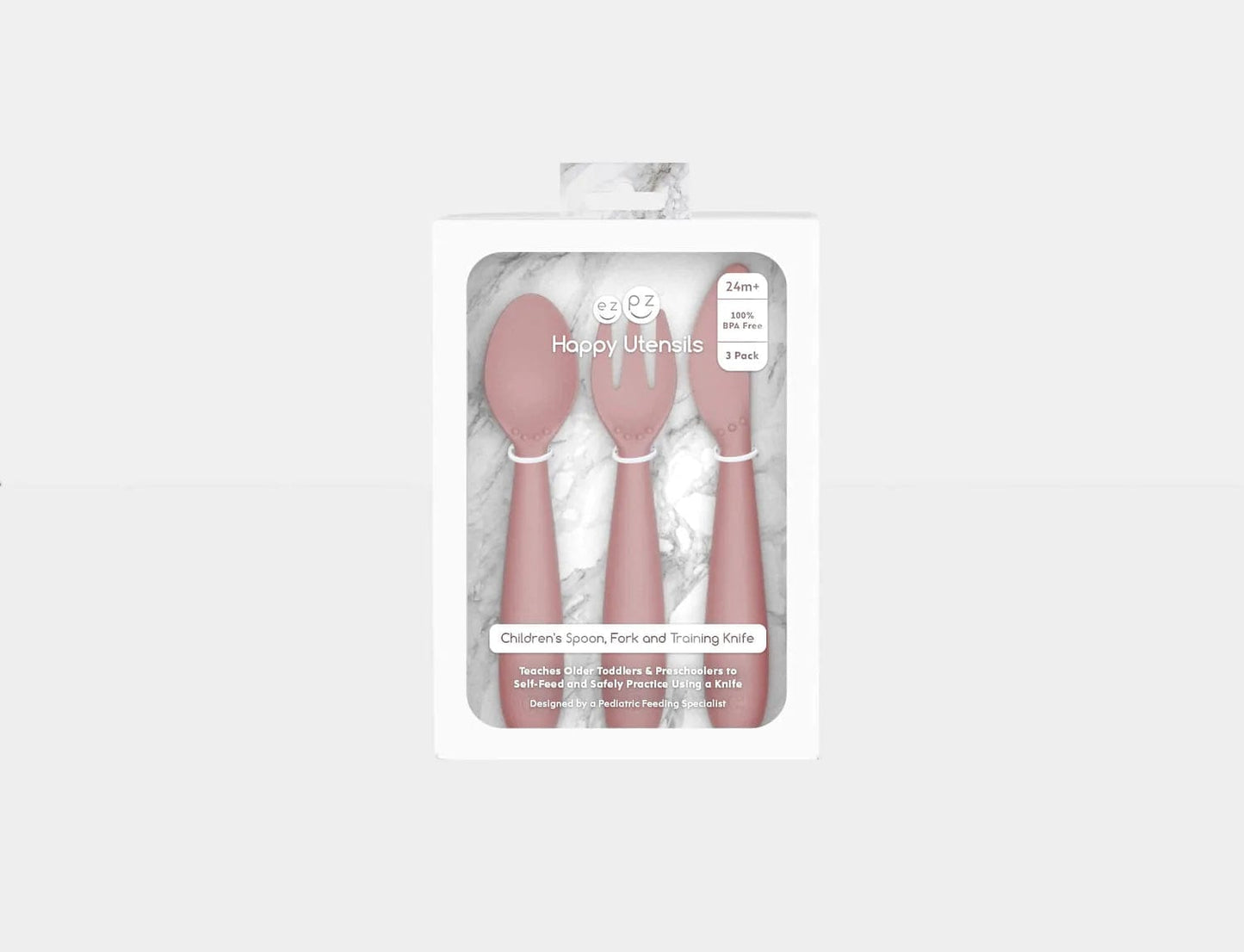 Happy Utensils - Blush Ezpz Lil Tulips
