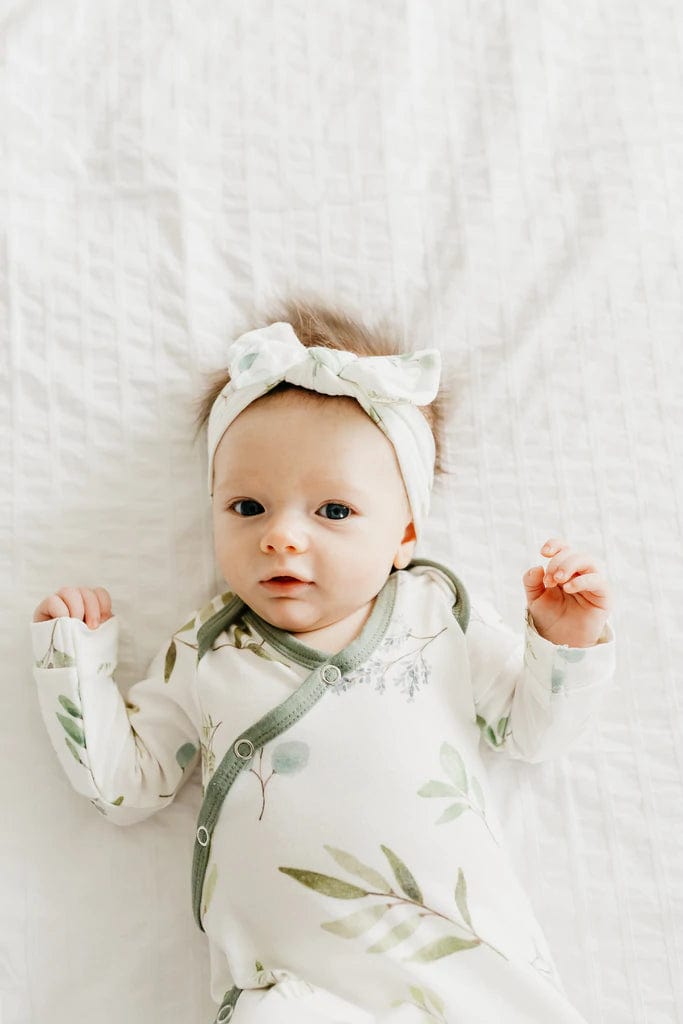 Haven Knit Headband Bow Copper Pearl Lil Tulips