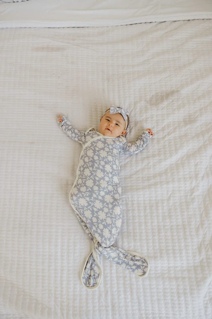 Lacie Newborn Knotted Gown Copper Pearl Lil Tulips