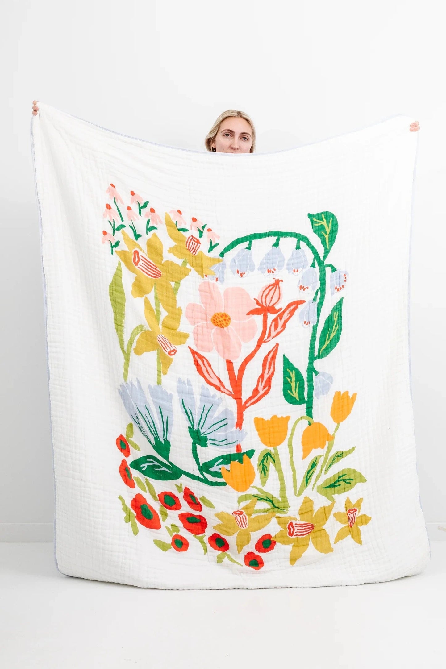 Large Cottage Garden Throw Blanket Clementine Kids Blankets Lil Tulips