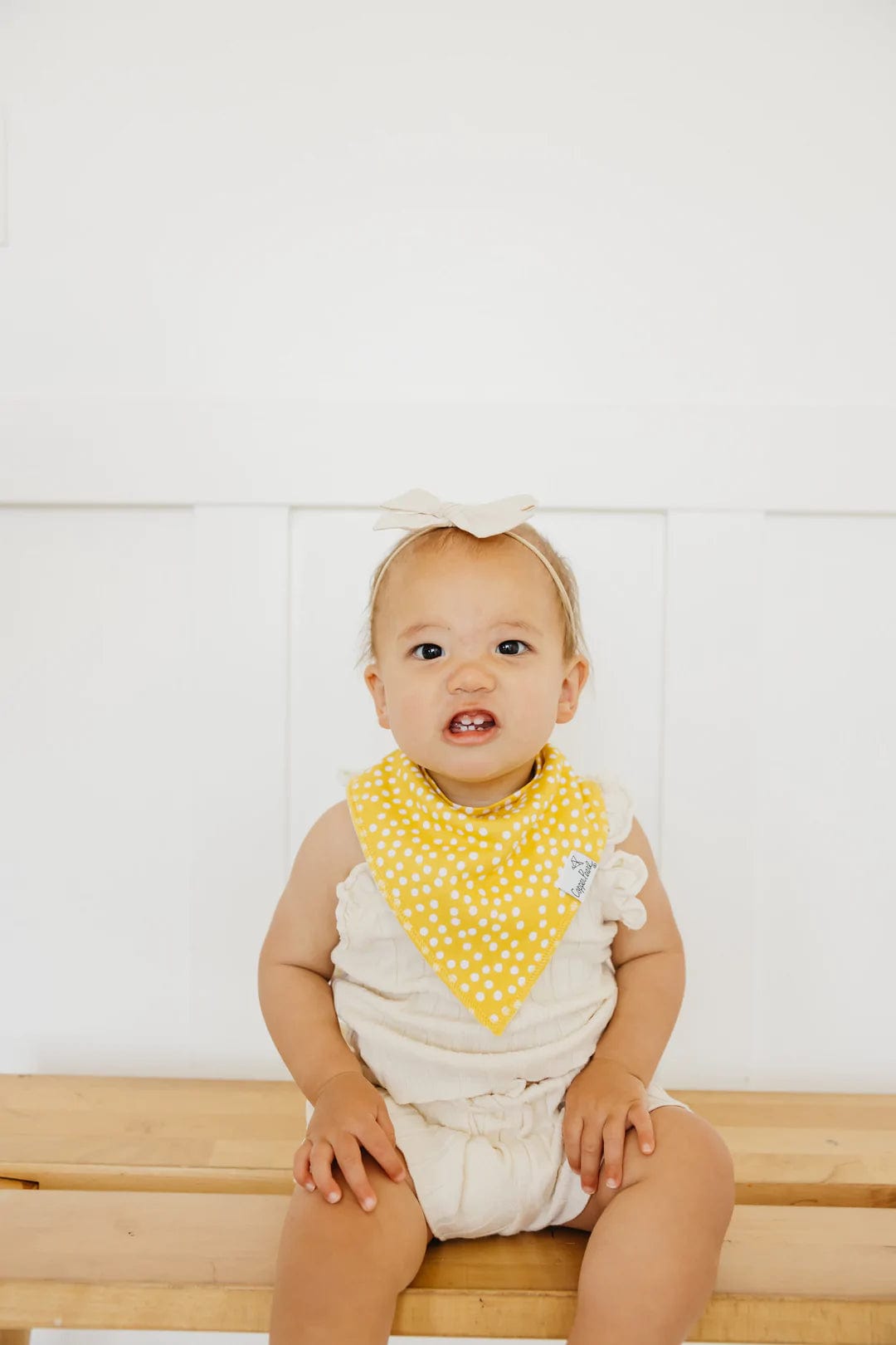 Lemon Bandana Bibs Copper Pearl Lil Tulips