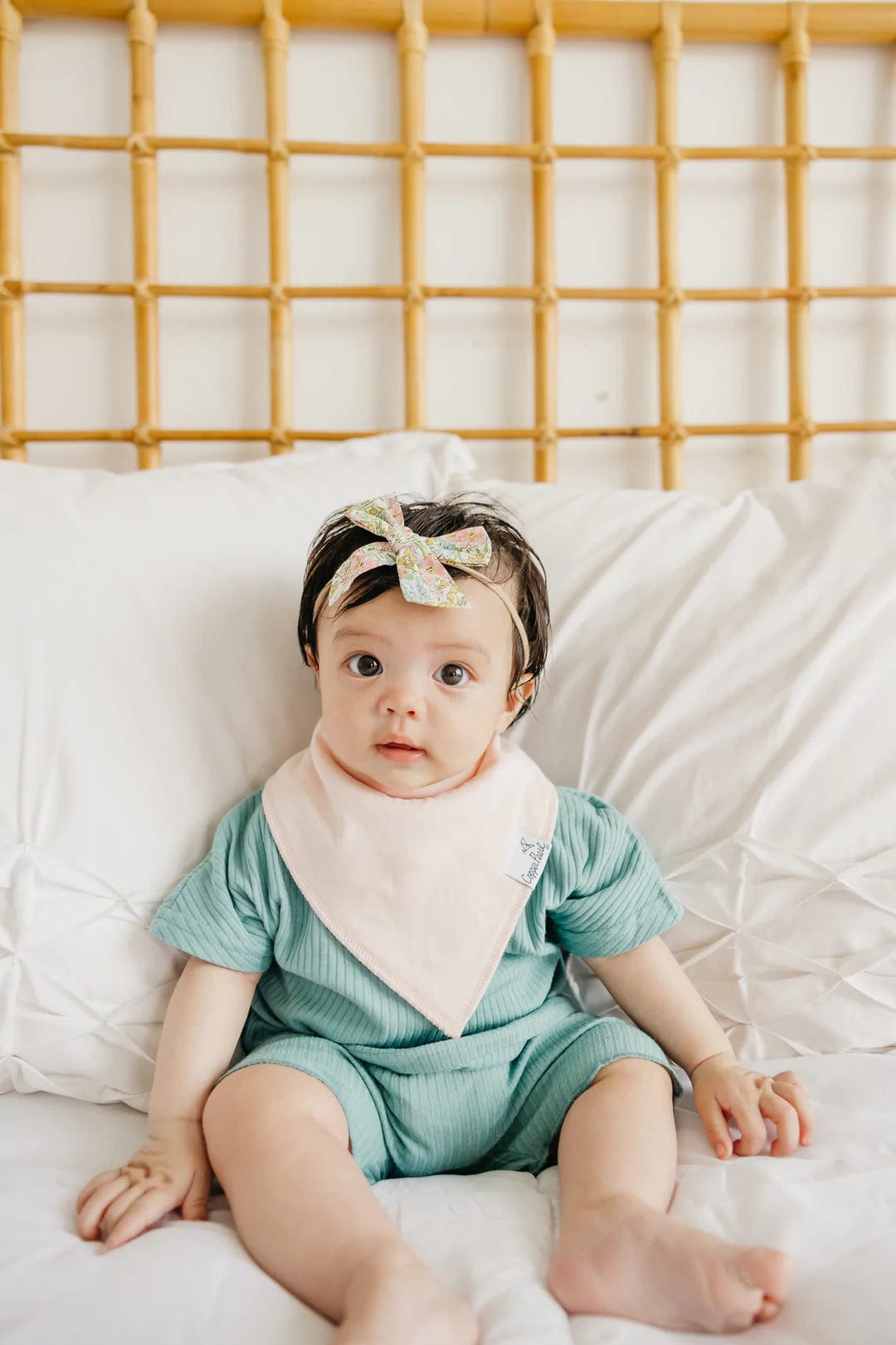 Lemon Bandana Bibs Copper Pearl Lil Tulips