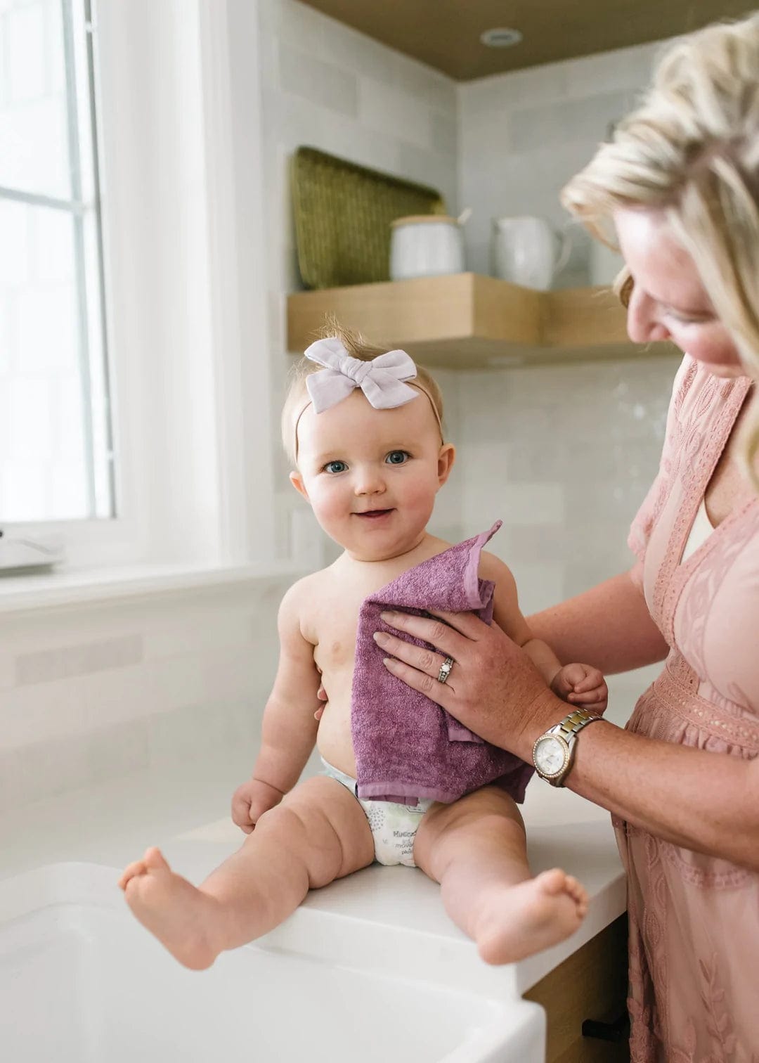 Lily Washcloths (6-Pack) Copper Pearl Lil Tulips