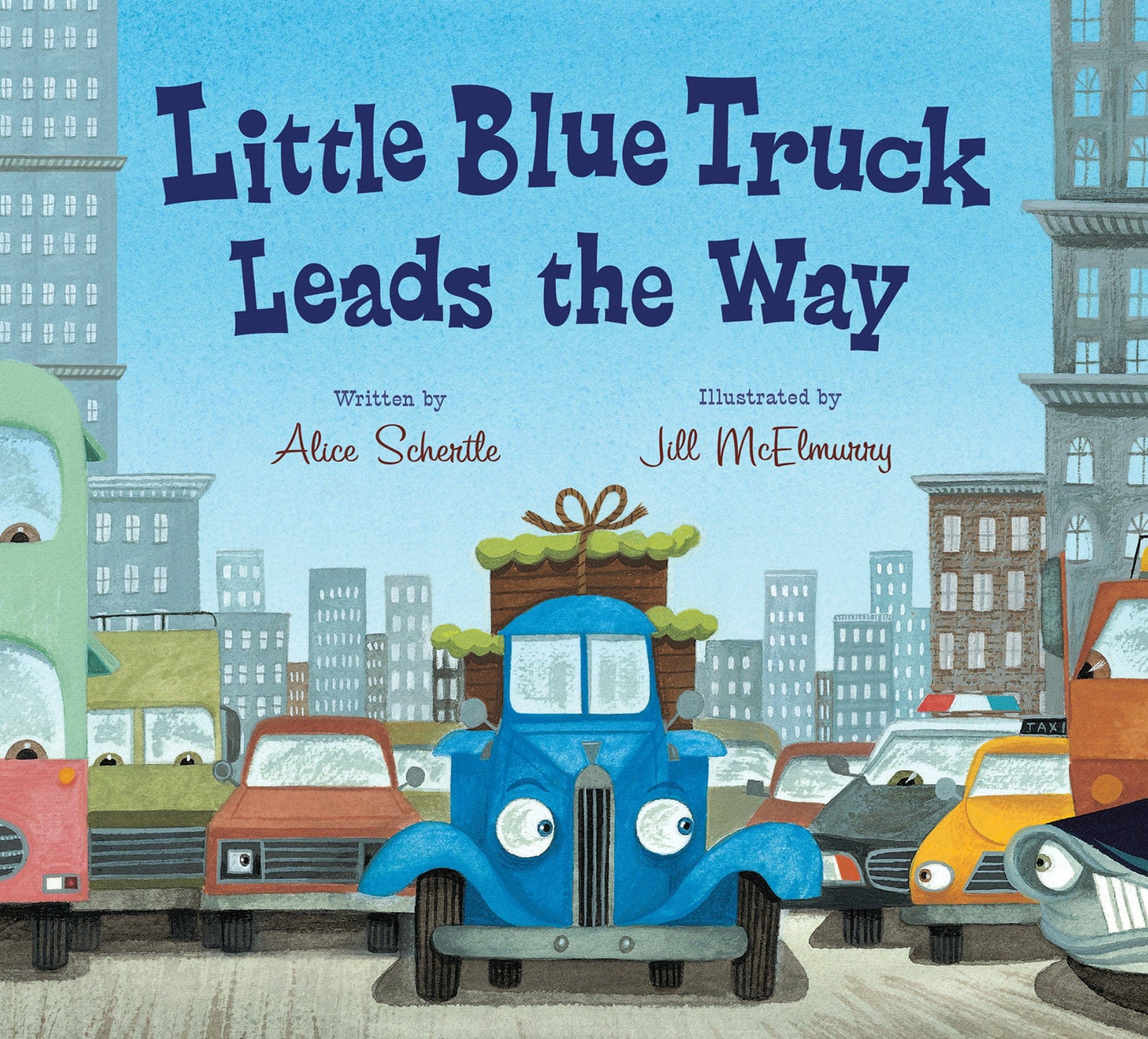 Little Blue Truck Leads the Way Hardcover Houghton Mifflin Harcourt Lil Tulips