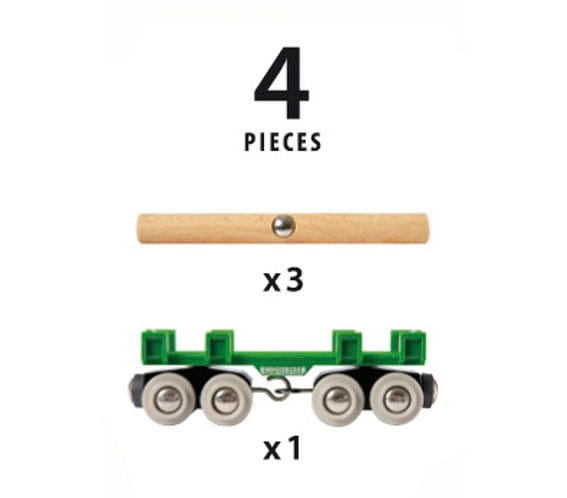 Lumber Loading Wagon Brio Model Trains & Train Sets Lil Tulips