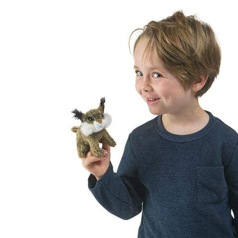 Mini Bobcat Finger Puppet Folkmanis Puppets Folkmanis Puppets Lil Tulips