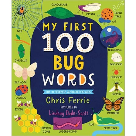 My First 100 Bug Words - Board Book (Padded) SourceBooks Lil Tulips