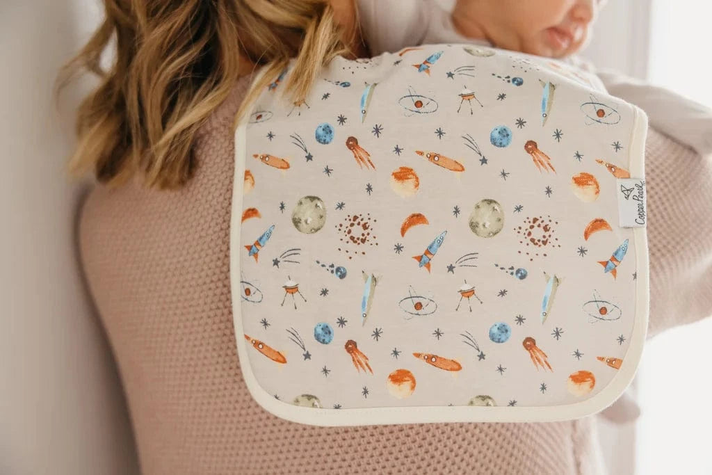 Neil Burp Cloth Set Copper Pearl Lil Tulips