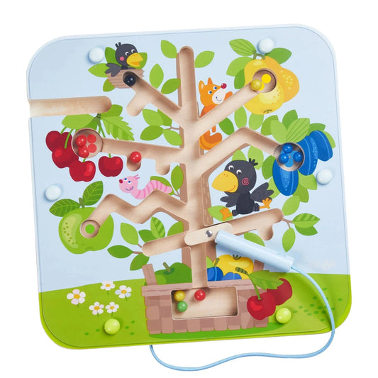 Orchard Maze Magnetic Sorting Game haba Lil Tulips