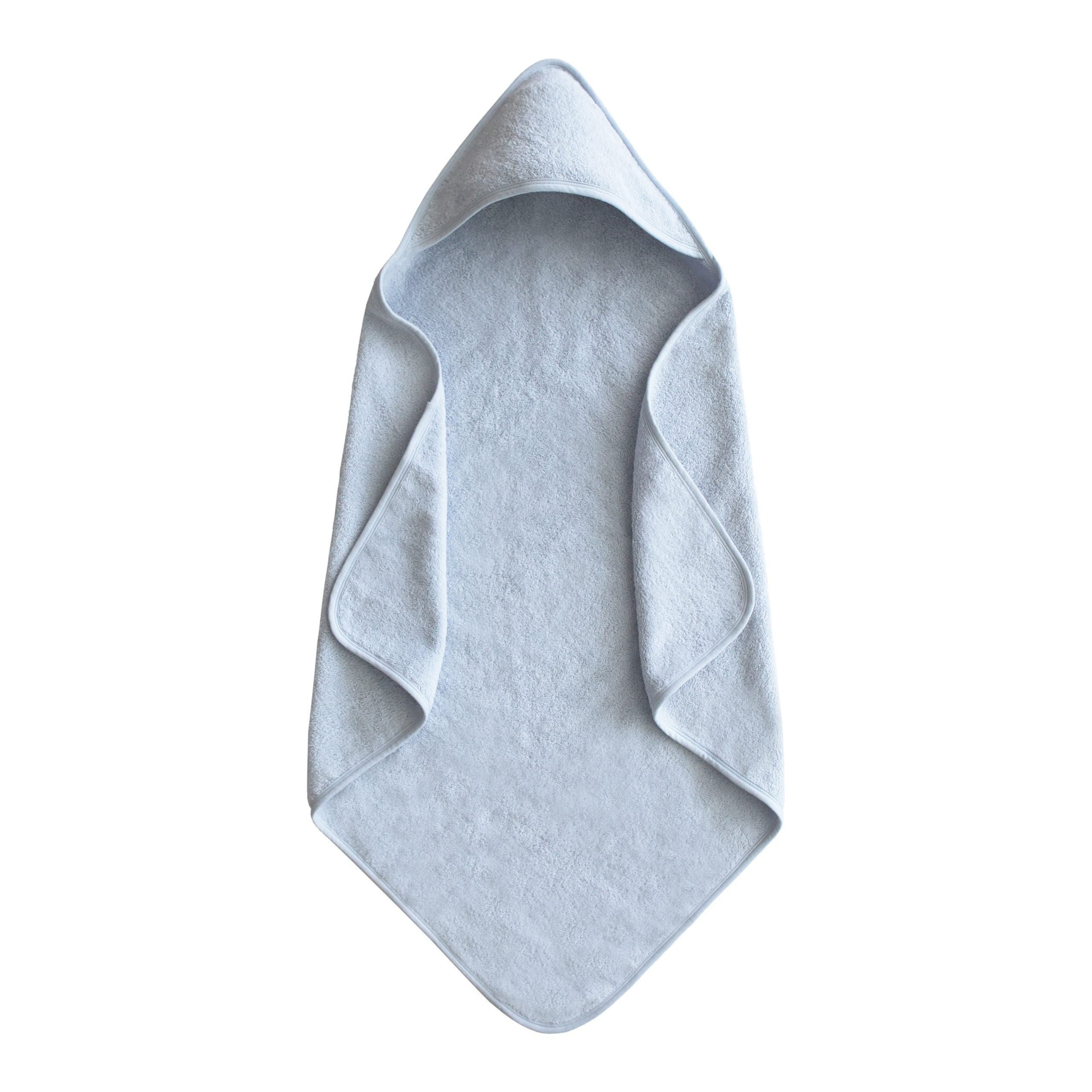 Organic Cotton Baby Hooded Towel (Baby Blue) Mushie Lil Tulips