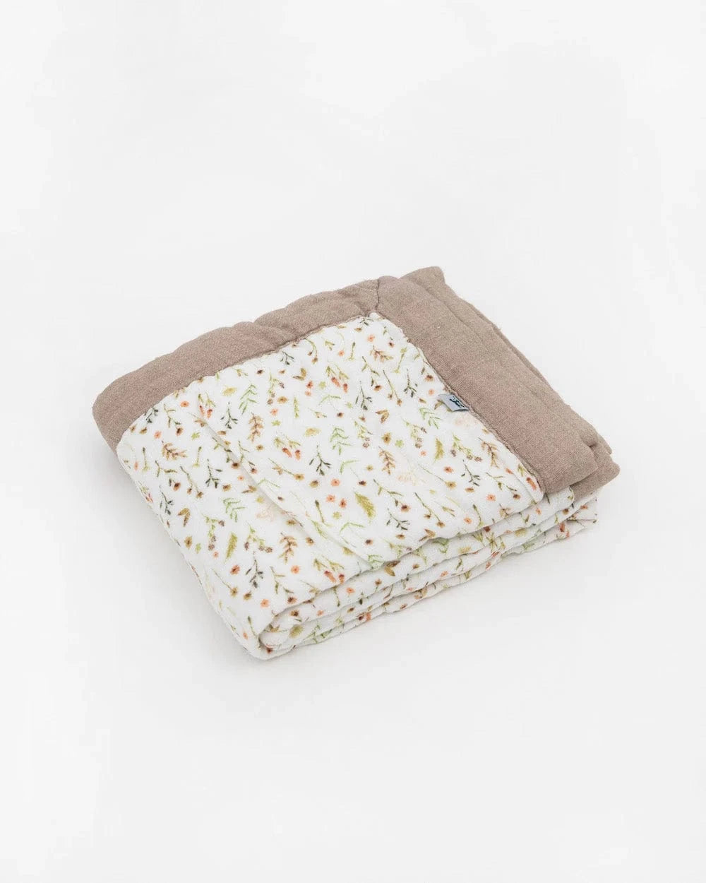 Organic Cotton Muslin Baby Quilt - Floral Field Little Unicorn Lil Tulips