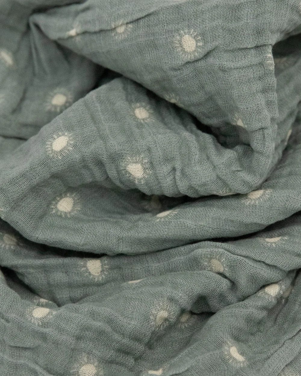 Organic Cotton Muslin Swaddle Blanket - Sage Suns Little Unicorn Lil Tulips