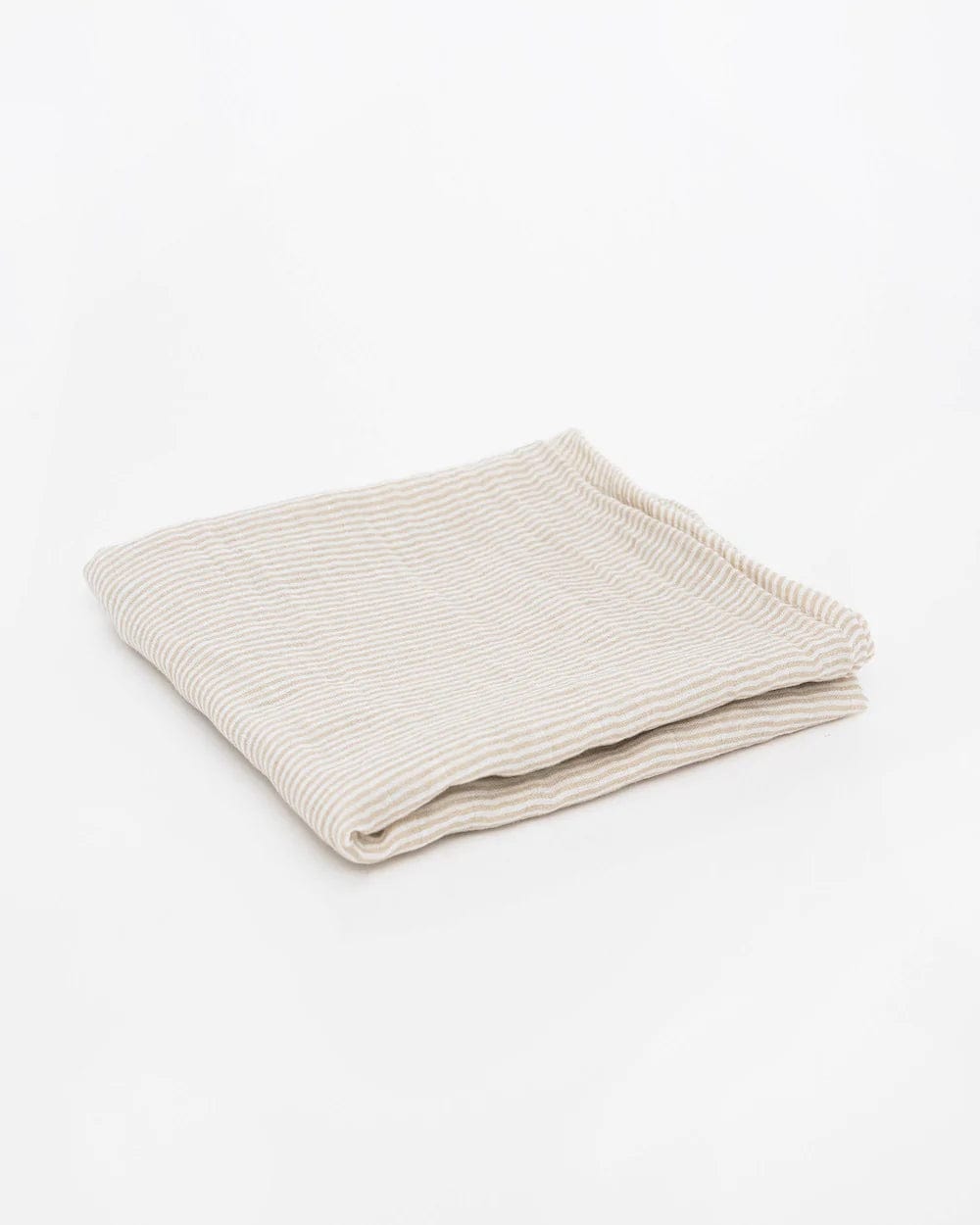 Organic Cotton Muslin Swaddle Blanket - Sand Stripe Little Unicorn Lil Tulips