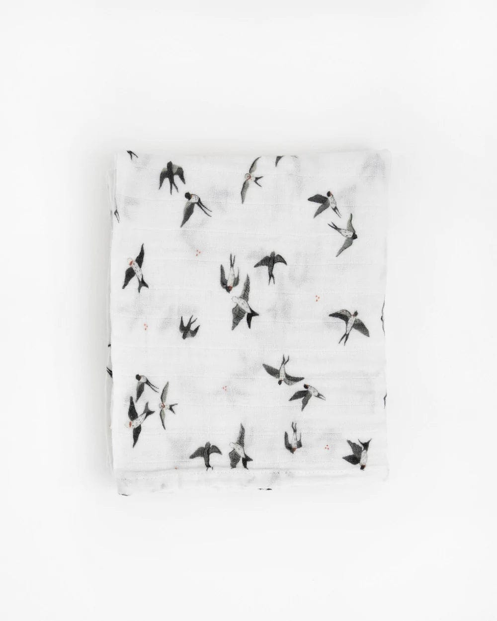 Organic Cotton Muslin Swaddle Blanket - Swallows Little Unicorn Lil Tulips