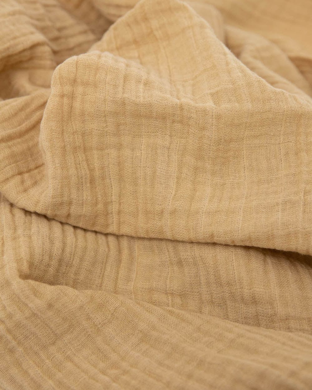 Organic Cotton Muslin Swaddle Blanket - Wheat Little Unicorn Lil Tulips