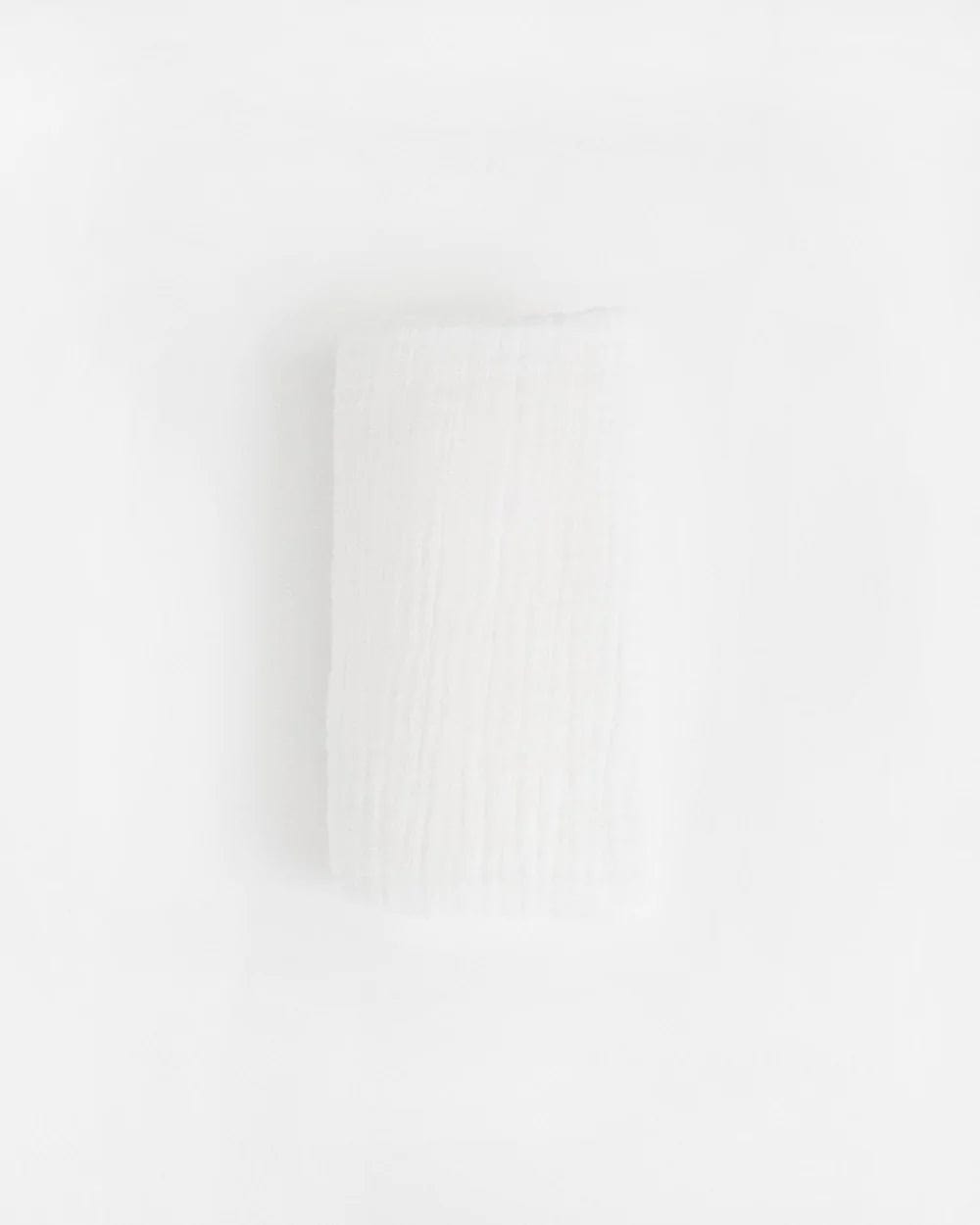 Organic Cotton Muslin Swaddle Blanket - White Little Unicorn Lil Tulips