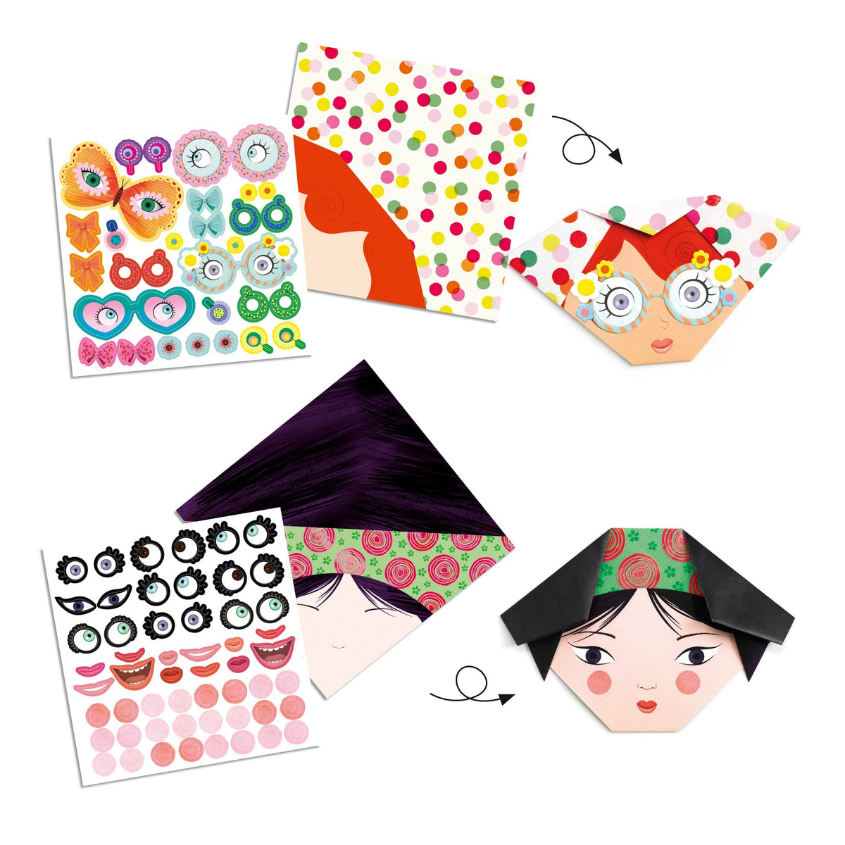 Origami Pretty Faces Djeco Lil Tulips