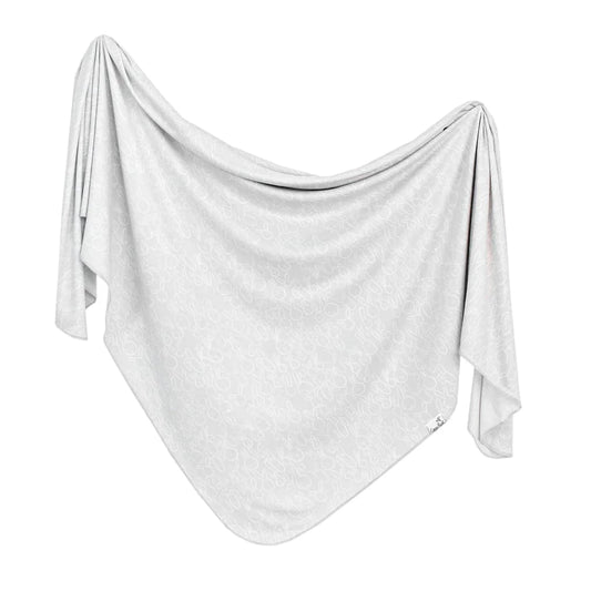 Peter Knit Swaddle Blanket Copper Pearl Lil Tulips