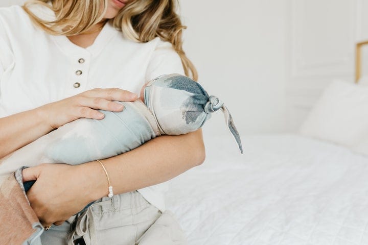 Picasso Knit Swaddle Blanket Copper Pearl Lil Tulips