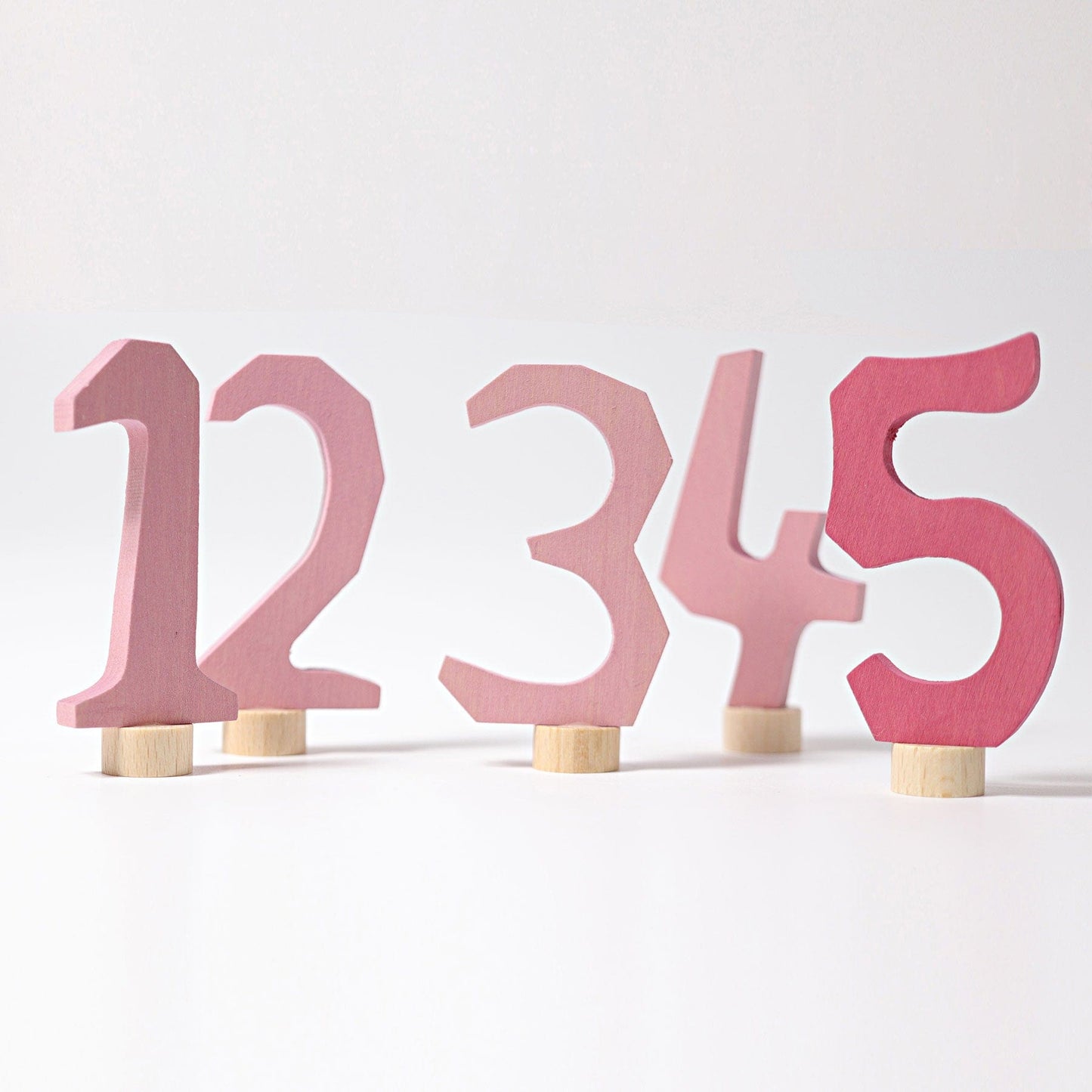 Pink Decorative Numbers Set 1-5 Grimm's Lil Tulips