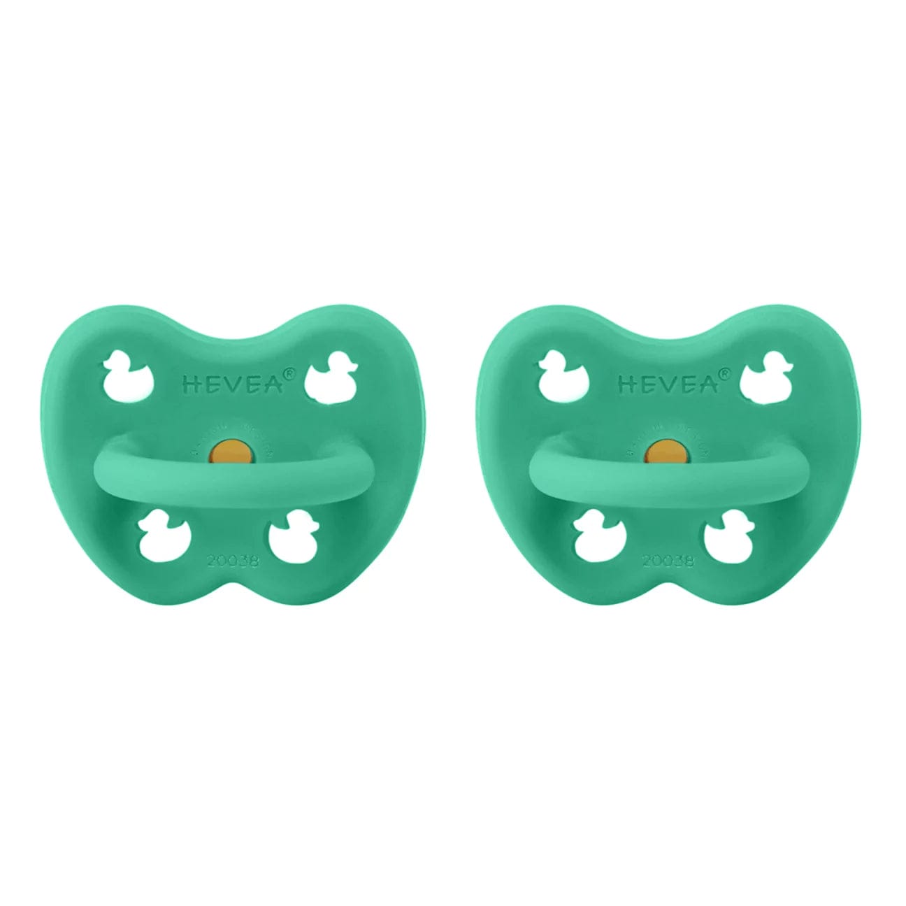 Pop of Green Round Pacifier 2 Pack (3-36 Months) Hevea Hevea Lil Tulips