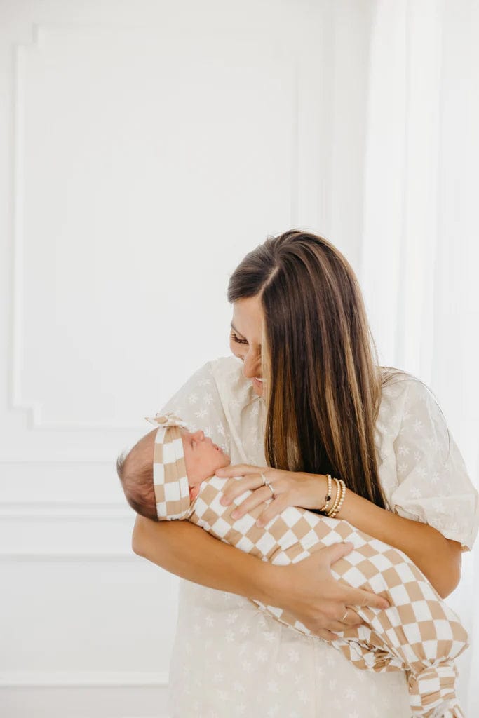 Rad Knit Swaddle Blanket Copper Pearl Lil Tulips