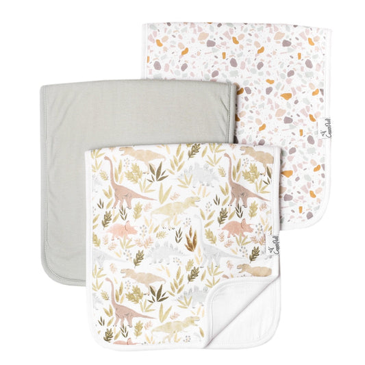 Rex Burp Cloth Set Copper Pearl Lil Tulips