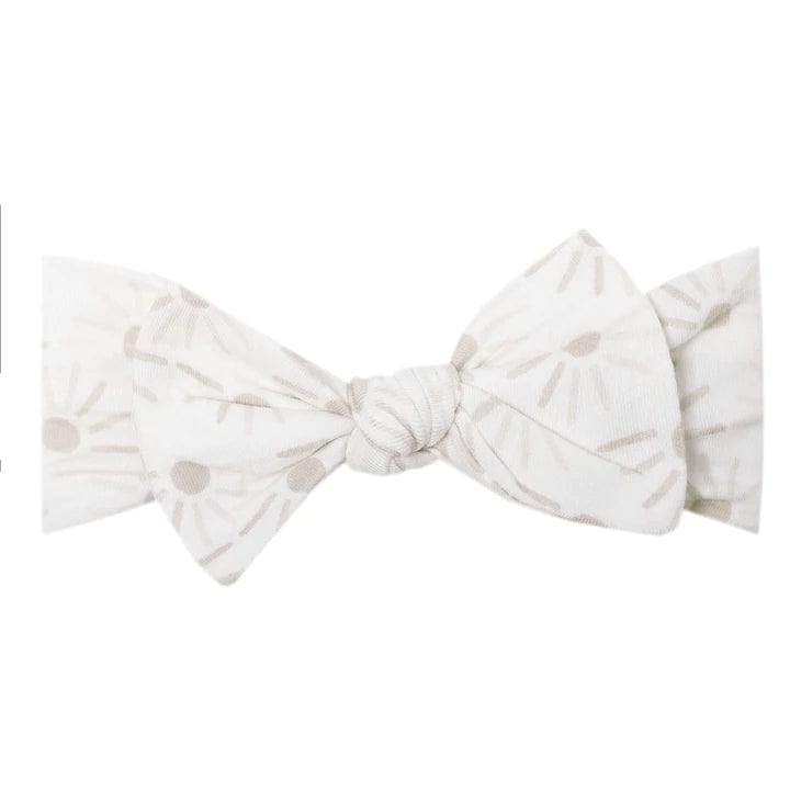 Shine Knit Headband Bow Copper Pearl Lil Tulips