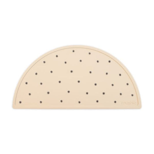 Silicone Place Mat (Black Daisy) Mushie Lil Tulips