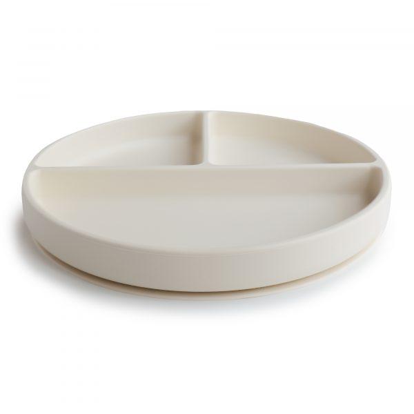 Silicone Suction Plate (Ivory) Mushie Lil Tulips