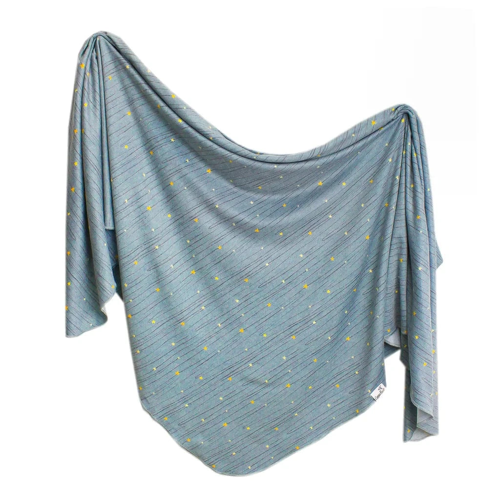 Starlight Knit Swaddle Blanket Copper Pearl Lil Tulips
