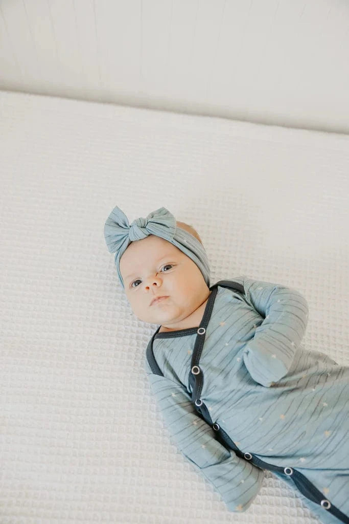 Starlight Newborn Knotted Gown Copper Pearl Lil Tulips