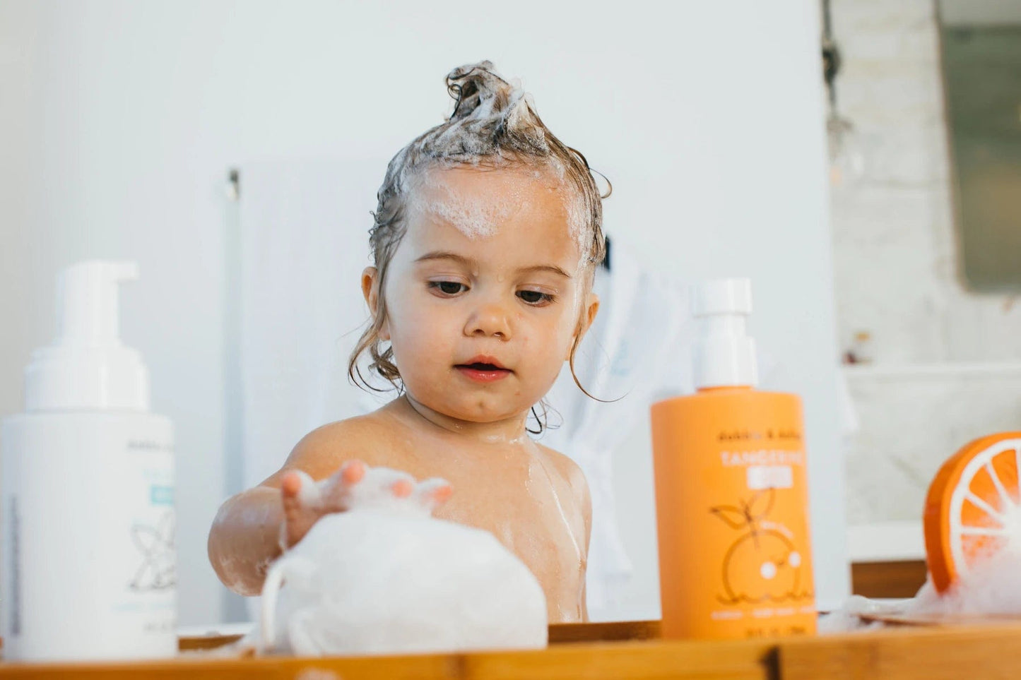 Tangerine - Shampoo, Body Wash & Bubbles Dabble & Dollop Lil Tulips