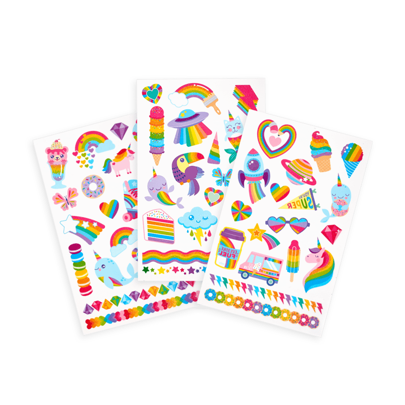 Tattoo Palooza Temporary Tattoos: Over The Rainbow OOLY Lil Tulips