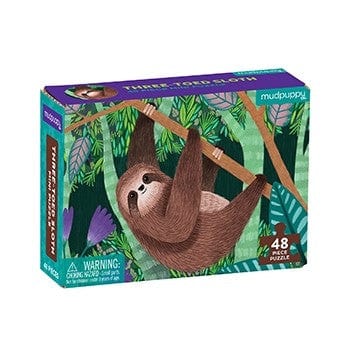 Three-Toed Sloth 48 Piece Mini Puzzle Chronicle Books Lil Tulips