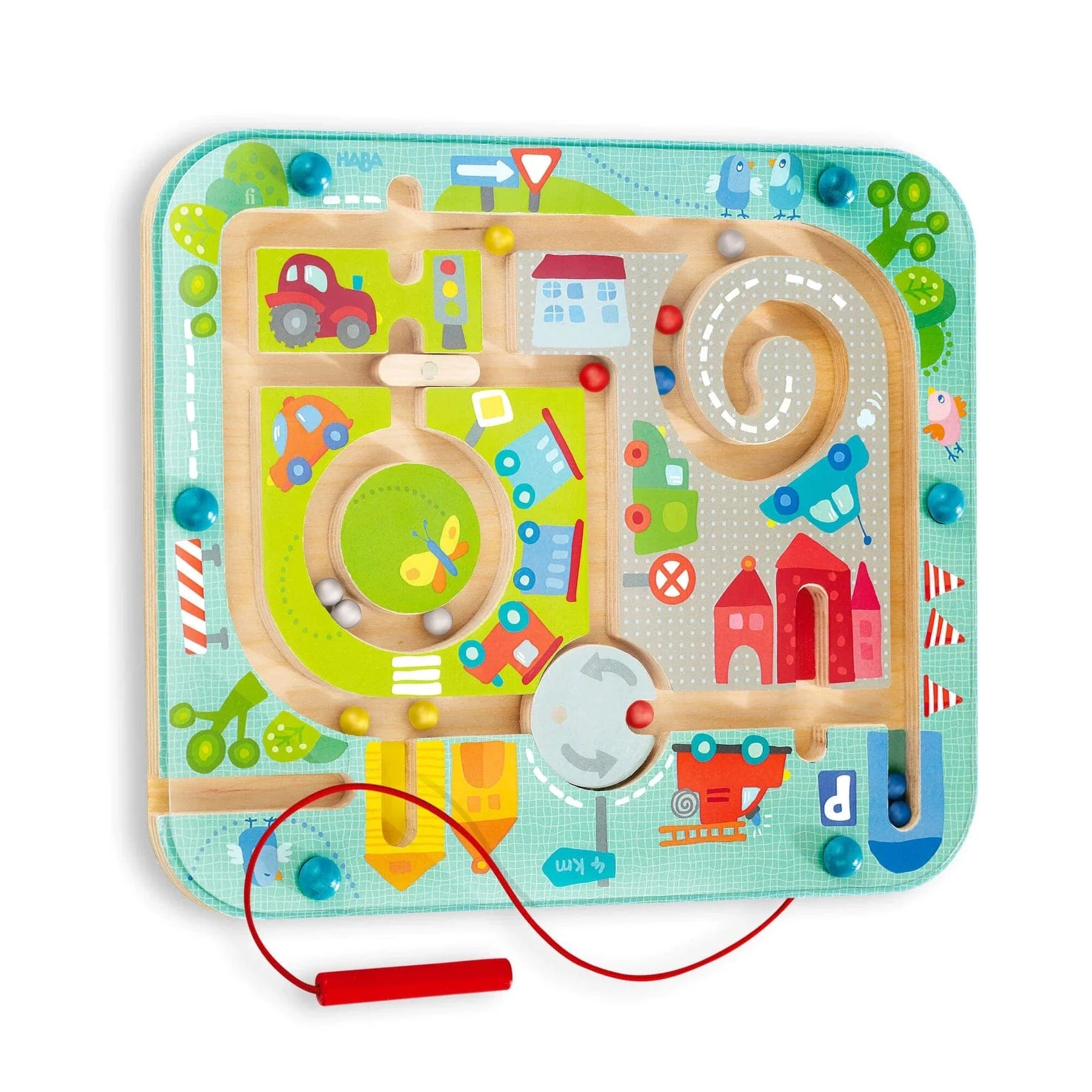 Town Maze Magnetic Puzzle Game haba Lil Tulips