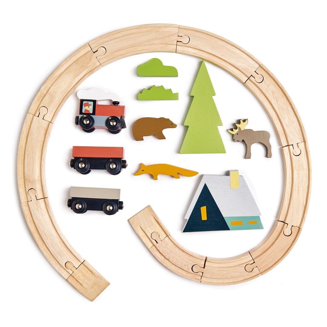 Treetops Train Set Tender Leaf Lil Tulips