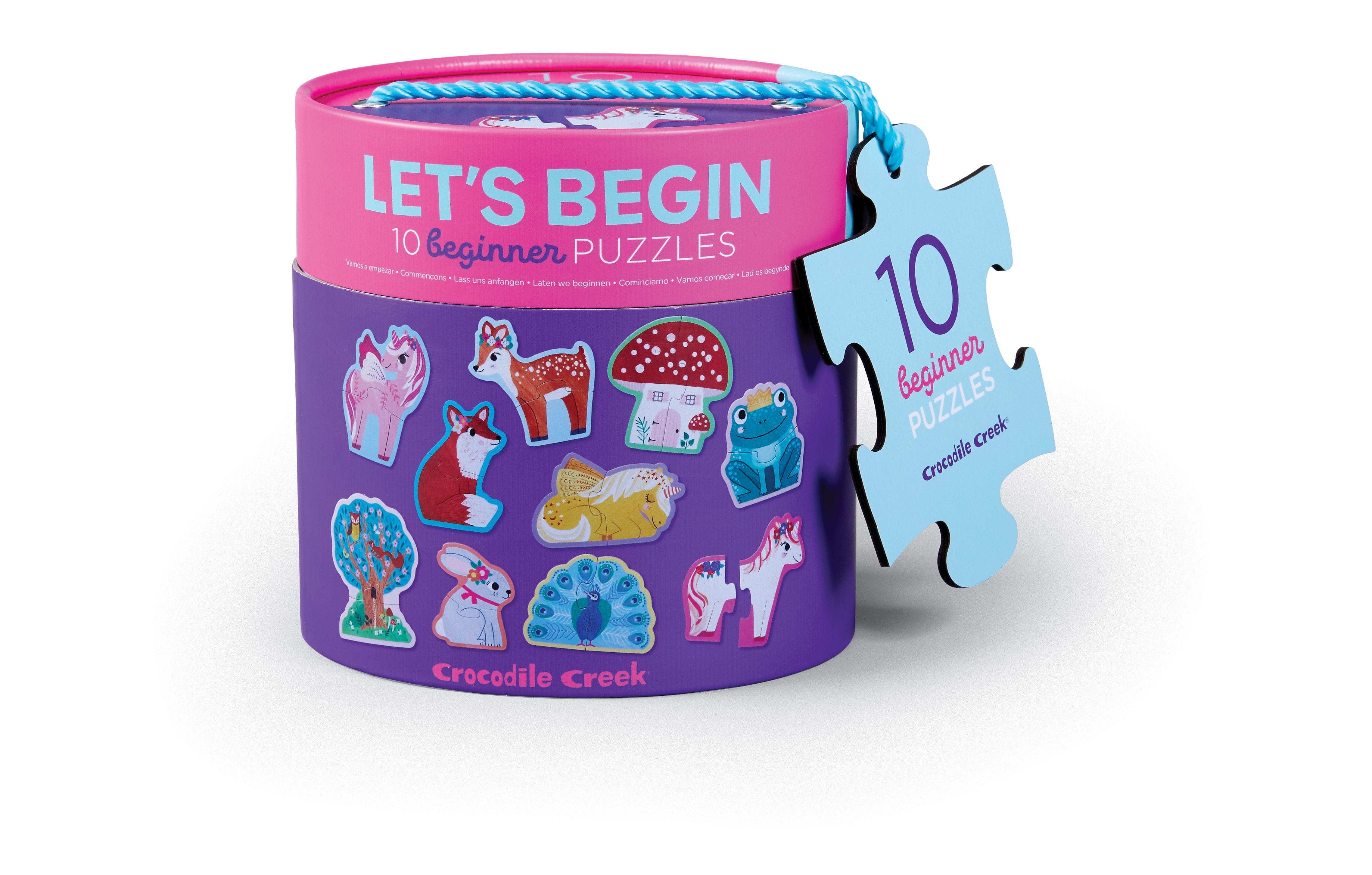 Unicorn Let's Begin Puzzles Crocodile Creek Lil Tulips