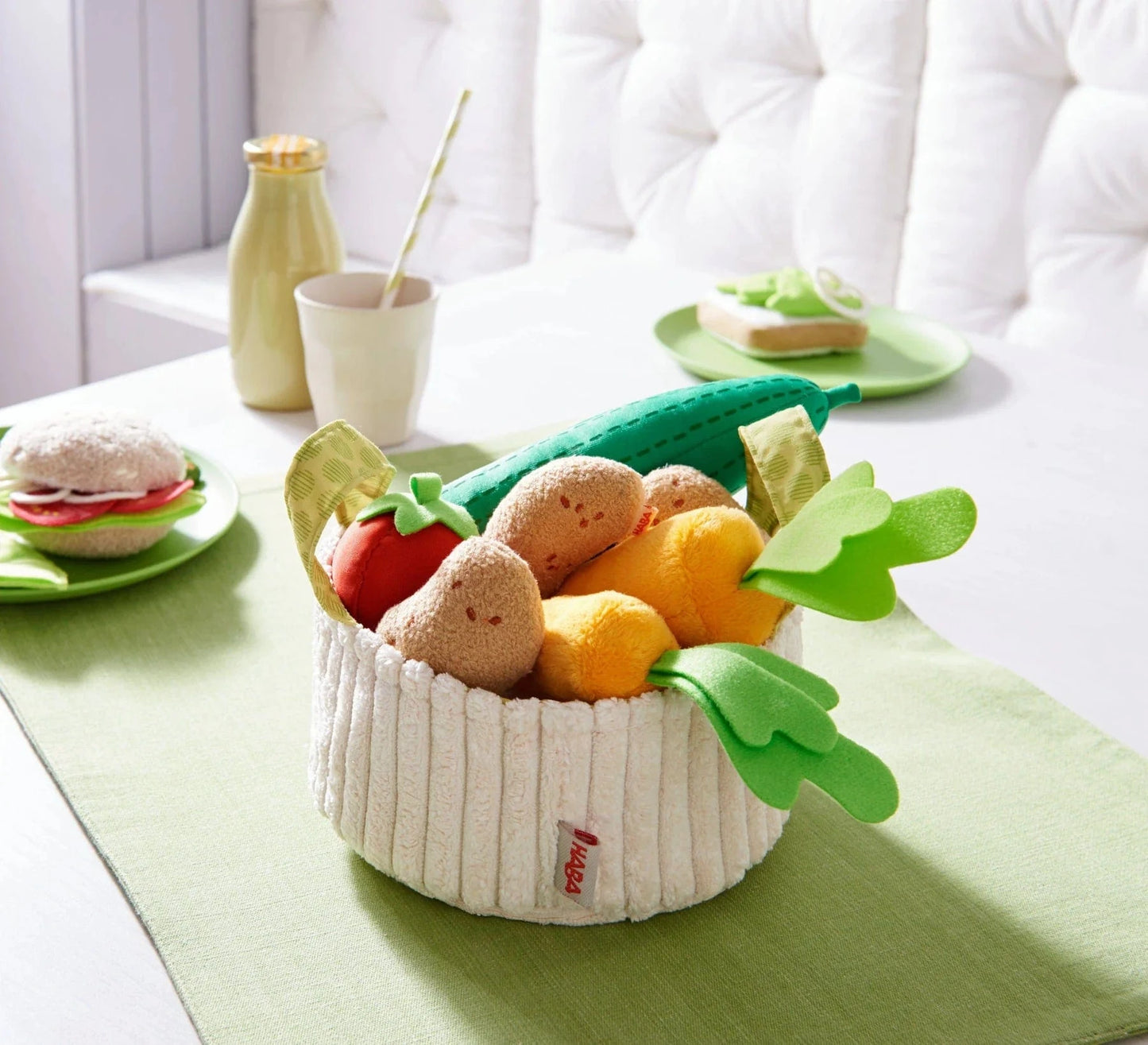 Vegetable Basket Soft Play Food haba Lil Tulips
