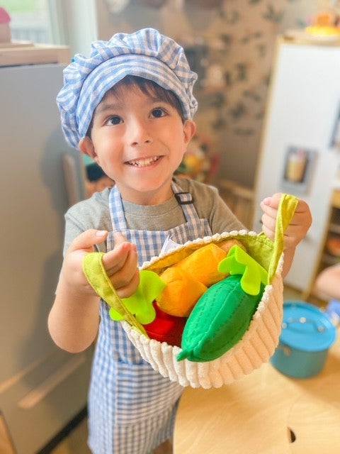 Vegetable Basket Soft Play Food haba Lil Tulips