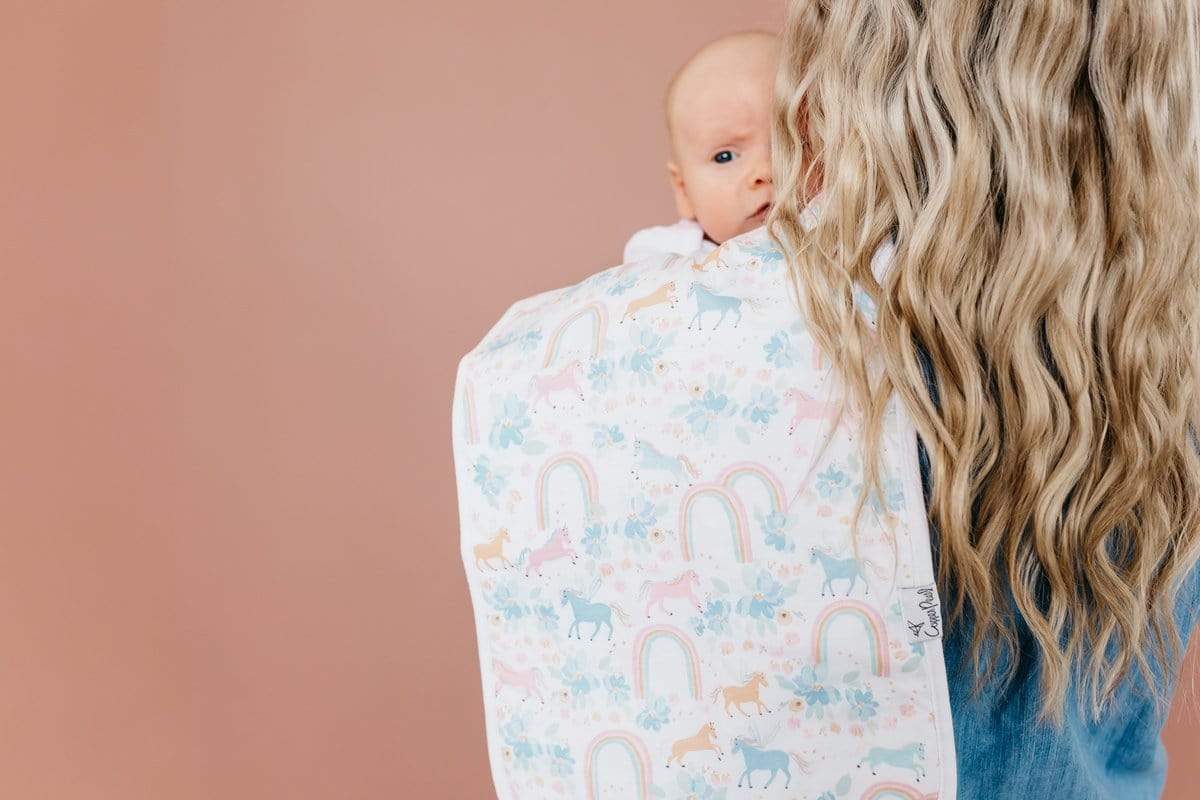 Whimsy Burp Cloth Set Copper Pearl Lil Tulips