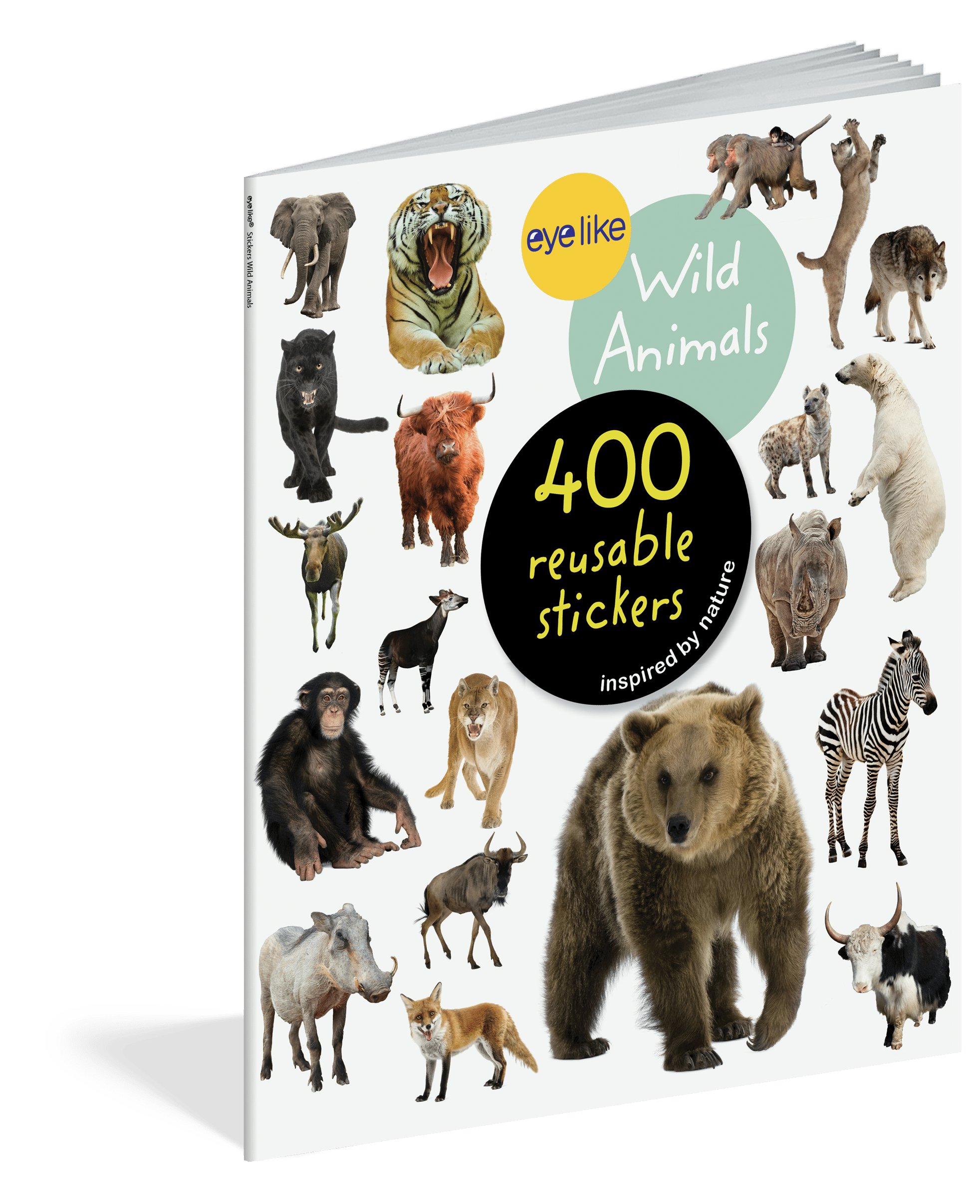 Wild Animals Eyelike Reusable Stickers Workman Publishing Lil Tulips