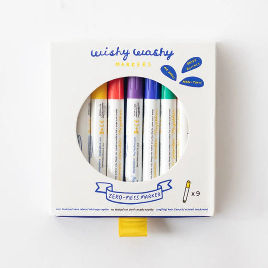 Wishy Washy Markers - Set of 9 Jaq Jaq Bird Lil Tulips